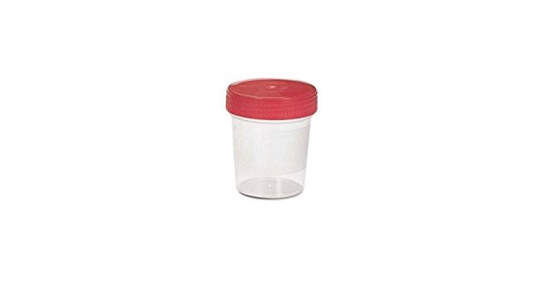 Contenitore urine con tappo a vite uri check da 100ml